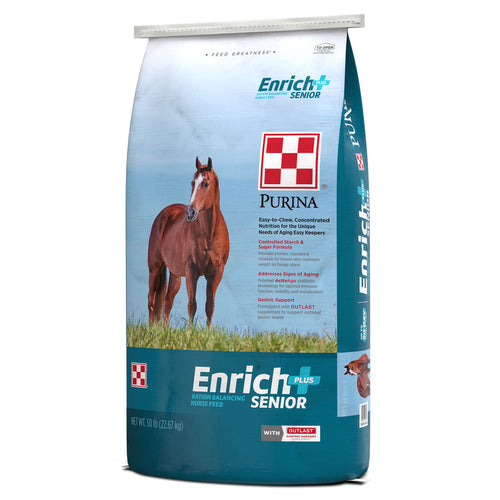 Purina® Enrich Plus® Senior Ration Balancing Horse Feed (50 lbs)