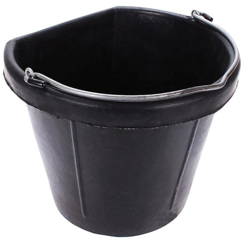 Fortiflex 20 Quart Economy Flat Back Bucket (BLACK)