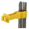 Electric Fence Insulator, T-Post, Snug-Fit Backside, Yellow, 25-Pk.