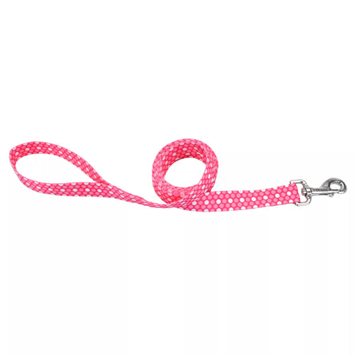 Coastal Pet Products Styles Dog Leash Pink Dot 5/8 in. x 6 ft.