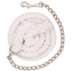 Weaver Leather White Cotton Lead Rope With Nickel Plated Chain And