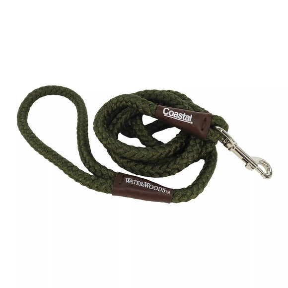 Coastal Water & Woods Braided Rope Snap Dog Leash (1/2