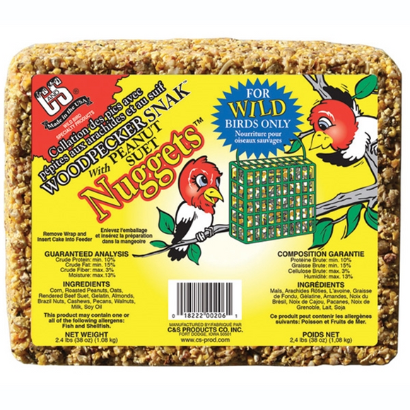 C&S Woodpecker Snak™ with Suet Nuggets™ (2.4 lbs)