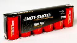 Hot-Shot Six-Pack of High Amp. Alkaline Batteries - Size C