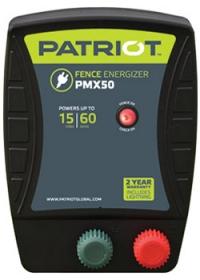 Patriot Pmx 50 110V AC Powered Fence Charger, 15 Mile / 60 Acre