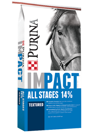 Purina® Impact® All Stages 14% Textured Horse Feed (50 lb -  14:6)