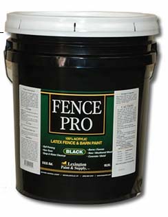 Lexington Paint & Supply Satin Fence Pro Black/Satin Latex Exterior Paint + Primer (5-Gallon)
