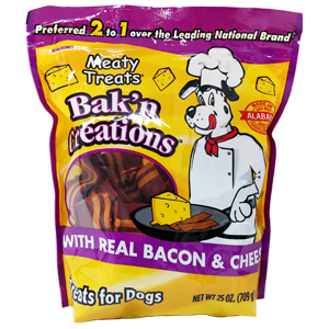 Sunshine Meaty Treats Bak'n Creations Bacon & Cheese Dog Treats