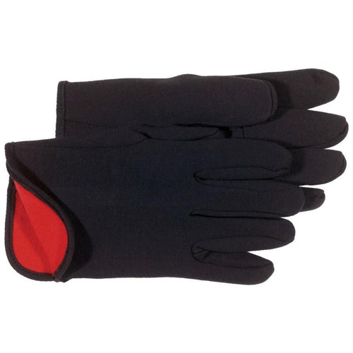 Boss Jersey Glove With Fleece Lining (Black Large)