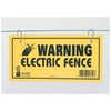 ELECTRIC FENCE WARNING SIGN